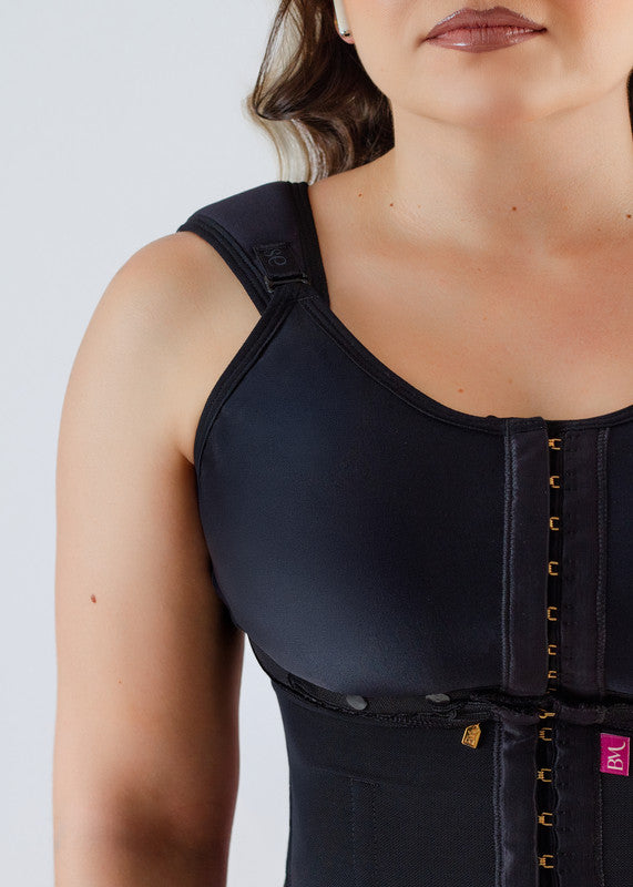 JUNO Soft Waist Mid-Leg Bodysuit with Built-in flexible rods